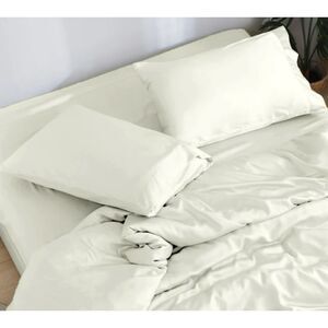 Doz by Sijo Organic Bamboo Complete 4 Piece Sheet Set Ivory Full/Queen NWOT